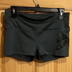 Women’s medium bike or volleyball or cheer shorts. Light gray.